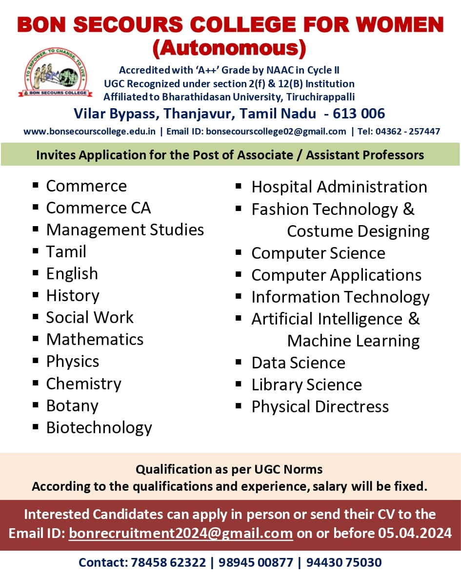 Bon Secours College for Women (AUTONOMOUS)-image