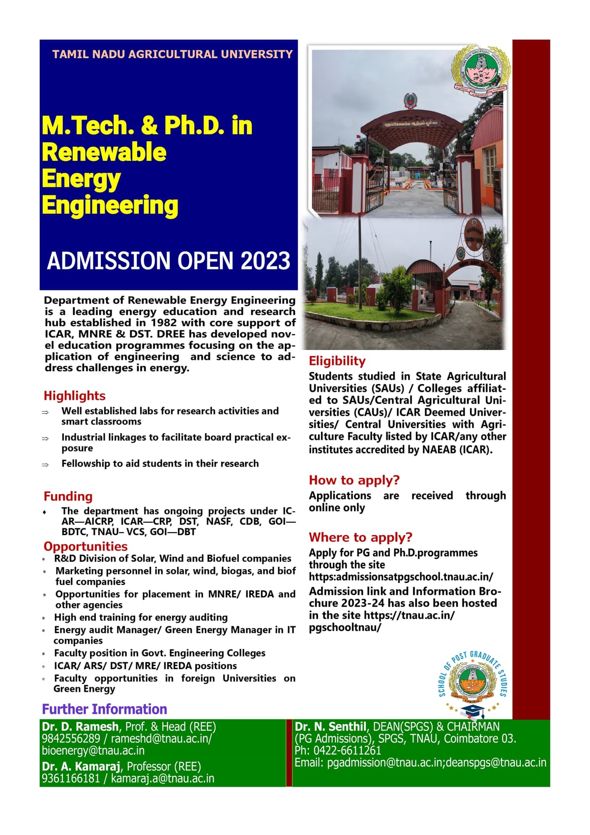 Tamil Nadu Agricultural University, School of Post Graduate Studies-gallery-image-3