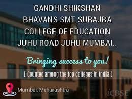 Gandhi Shikshan Bhavan''s Smt. Surajba College of Education-image